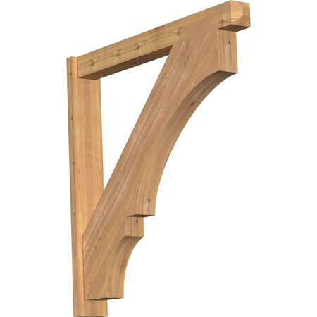 Ekena Millwork Balboa Smooth Craftsman Outlooker, Western Red Cedar, 5 1/2"W x 42"D x 42"H OUT06X42X42BOA04SWR